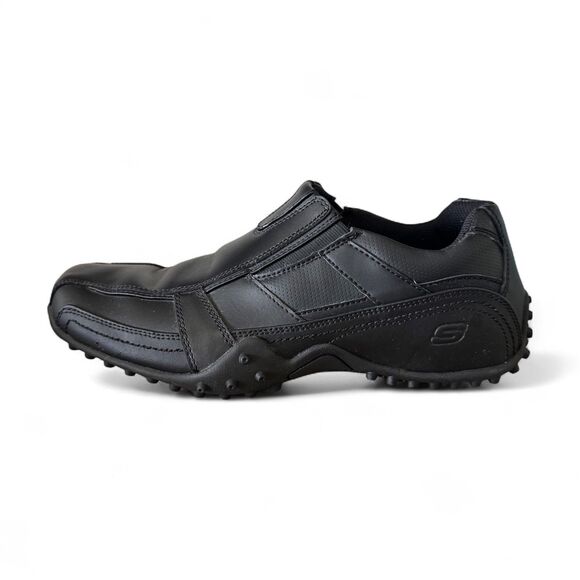Skechers Work Mens Rockland Hooper Slip Resistant Slip-On Shoes Size 8.5 Black - Picture 2 of 11